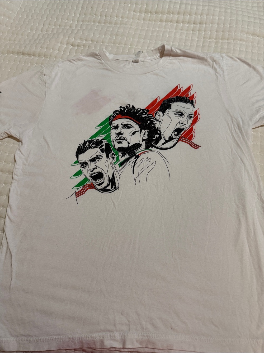 This graphic shirt features the Mexico National Football Team